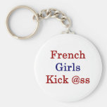 French Girls Kick Ass Keychains