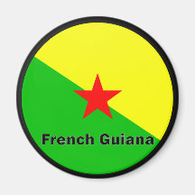 French Guiana Roundel quality Flag Refrigerator Magnet