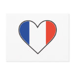 French Heart Flag postcards