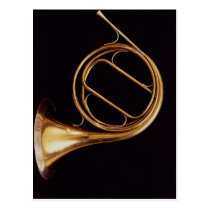 French Horn, by Marcel Auguste Raoux postcards