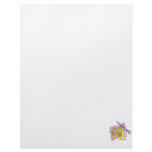 French Horn Clarinet Pink Background Graphic Letterhead