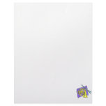 French Horn Clarinet Purple Background Graphic Letterhead