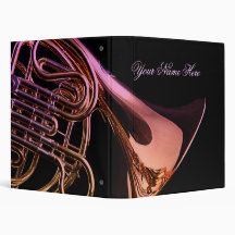 French Horn Notebook for Student Binders