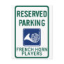 French Horn Players Parking Postcard