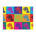 French Horn Pop Art Postcard
