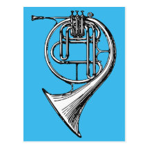 French Horn Post Cards