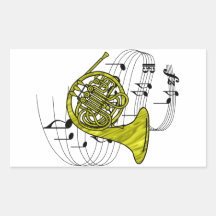 French Horn Sticker