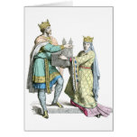 French king and queen greeting card