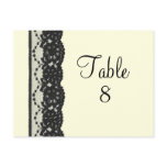 French Lace Table Numer Postcard (ivory)