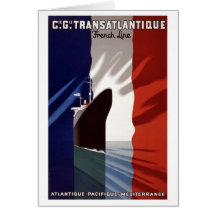 French Line Greeting Card