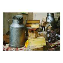 French market - milk & cheese photo print