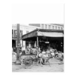 French Market, New Orleans, 1910 Postcard