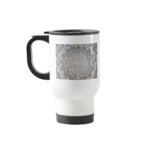 French Normandy Lace Whitework Round Coffee Mug