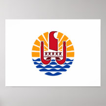 French Polynesia Coat of Arms Posters
