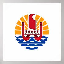 French Polynesia Coat of Arms Print