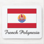 French Polynesia Flag Design Mouse Pad