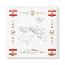 French Polynesia Map + Flags Magnet