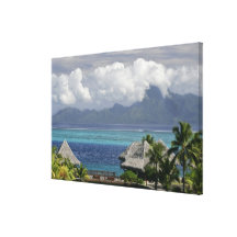 French Polynesia, Moorea. A view of the island Gallery Wrap Canvas