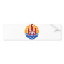 French Polynesia Official Coat Of Arms Heraldry Bumper Sticker