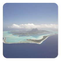 French Polynesia, Tahiti, Bora Bora. The Sticker