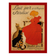 French Pure Milk of Vineanne Postcard