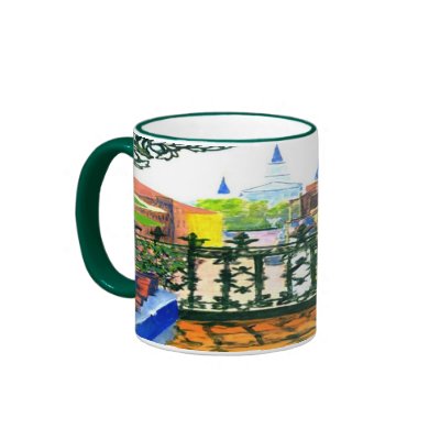 French Quarter Balcony Mug by figstreetstudio