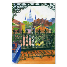 French Quarter Street Greeting Cards