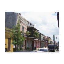 French Quarter Street View New Orleans Louisiana Post Card