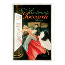 French Restaurants Vintage Food Ad Art Post Card