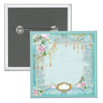 French roses n lace buttons