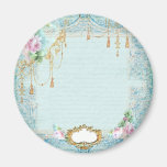 French roses n lace refrigerator magnet