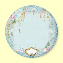 French roses n lace magnets