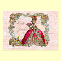 French Script Writing & Marie Antoinette business cards
