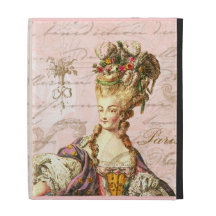 French Script Writing & Marie Antoinette iPad Folio Case