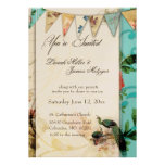 French Shabby chic Vintage invitation