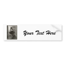 French Show Girl circa 1920 Bumper Sticker