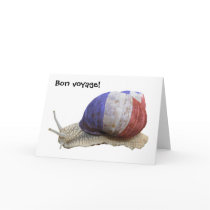 french snail, Bon voyage! card