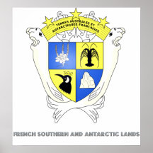 French Southern And Antarctic Lands Coat of Arms Print