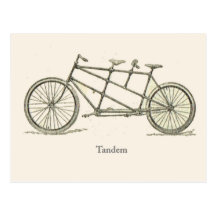 French Tandem 1920 Post Cards