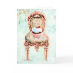 French Tea Party Cupcake Design Card