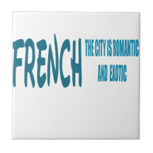 French the City Is Romantic and Exotic Ceramic Tiles