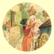 French Vintage Carriage 18th Century stickers