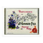 French Violette Perfume Label Postcards