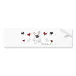 FrenchBulldogWht Bumper Stickers
