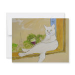 Frenchy looking at Eiffel tower Personalized Invitation