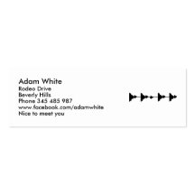 Frequence music business cards