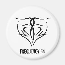 Frequency 54 Beginnings pin Magnet