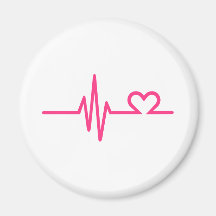 Frequency heart love refrigerator magnets