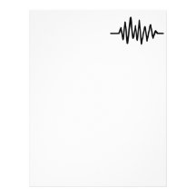 Frequency music pulse letterhead design