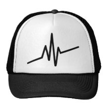 Frequency music pulse trucker hat